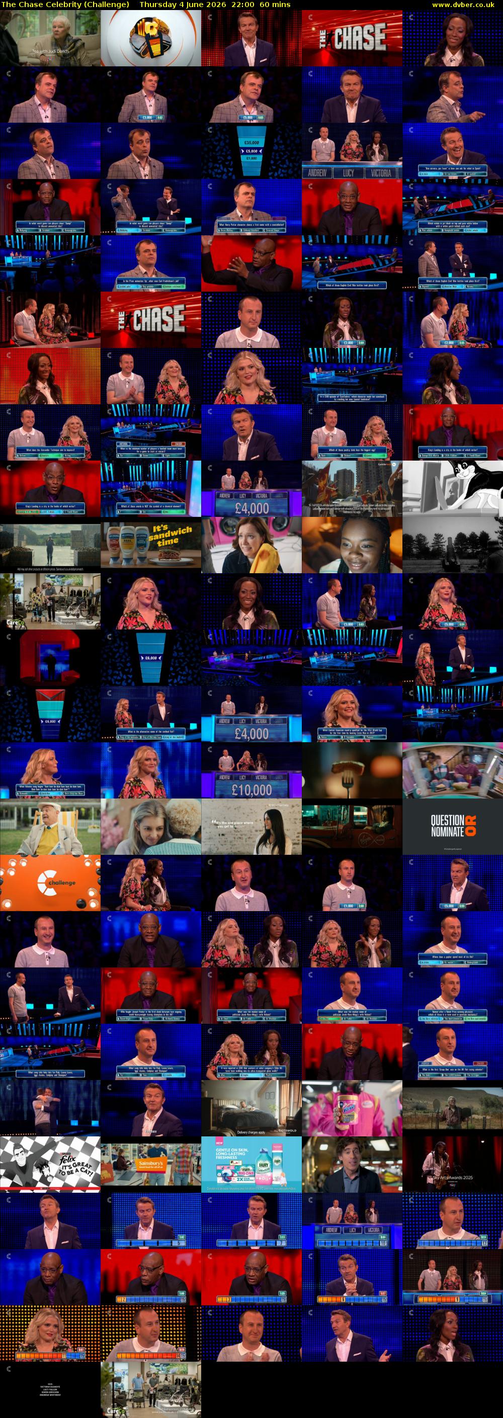 The Chase Celebrity (Challenge) Thursday 4 June 2026 22:00 - 23:00