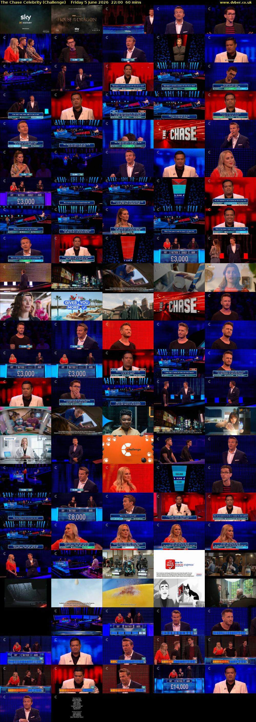 The Chase Celebrity (Challenge) Friday 5 June 2026 22:00 - 23:00
