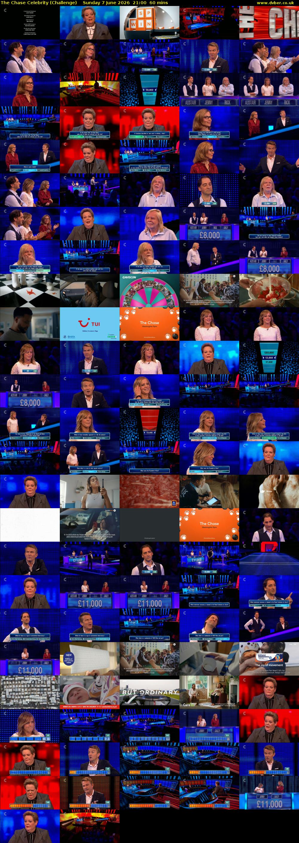 The Chase Celebrity (Challenge) Sunday 7 June 2026 21:00 - 22:00