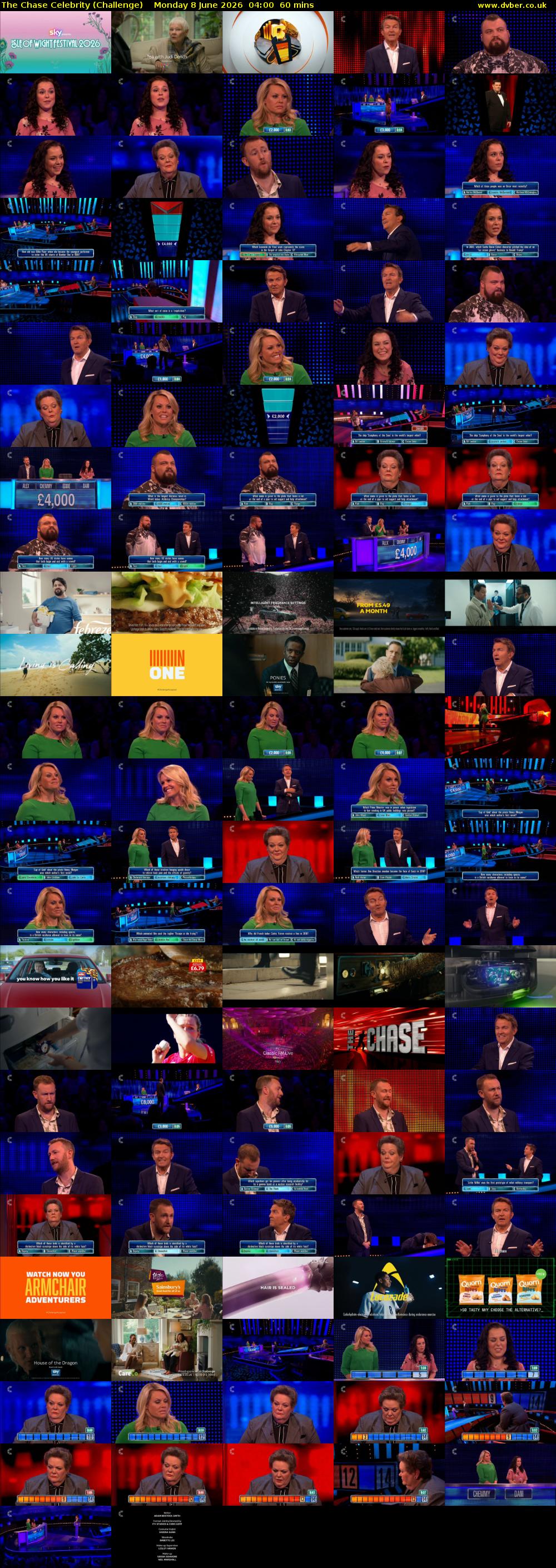 The Chase Celebrity (Challenge) Monday 8 June 2026 04:00 - 05:00