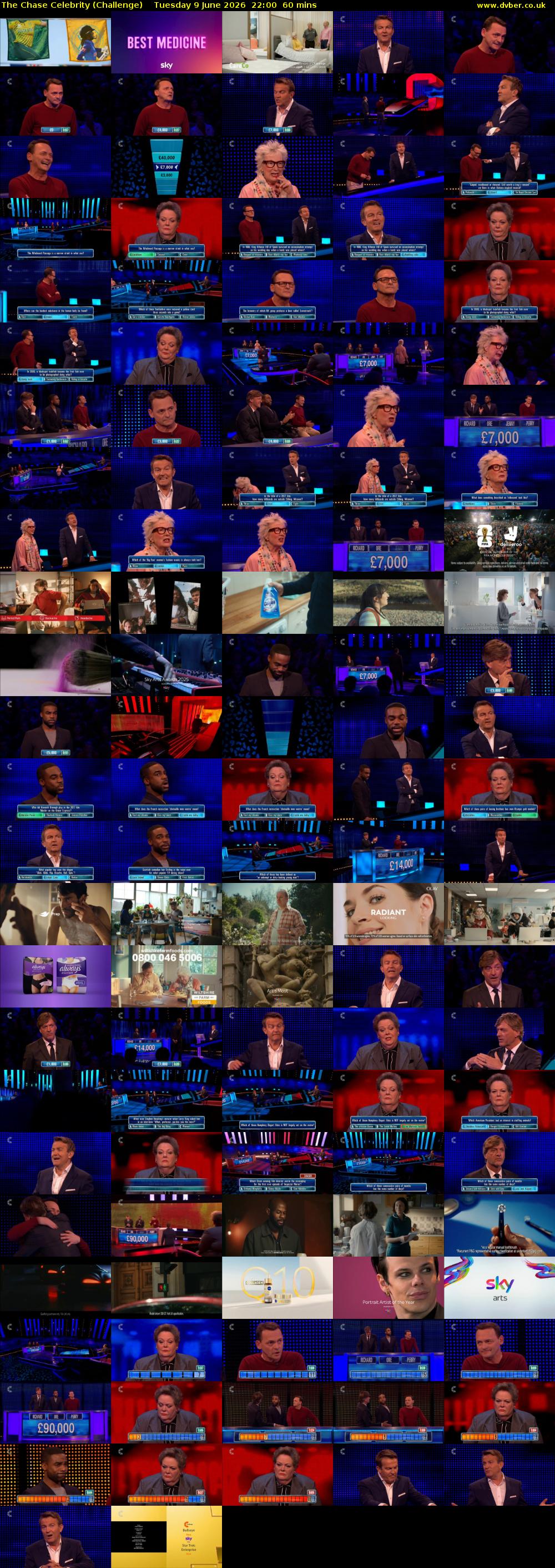 The Chase Celebrity (Challenge) Tuesday 9 June 2026 22:00 - 23:00