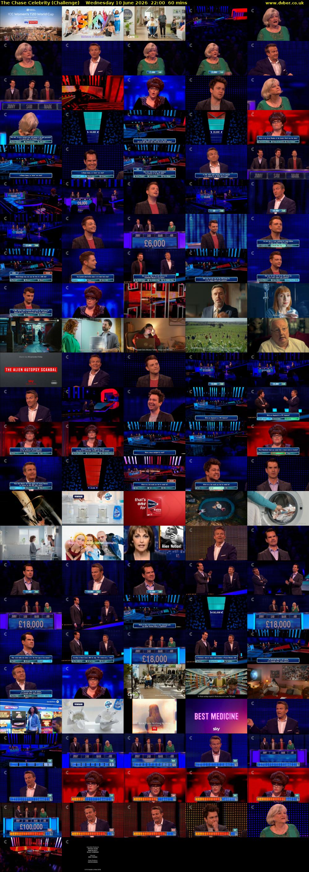 The Chase Celebrity (Challenge) Wednesday 10 June 2026 22:00 - 23:00