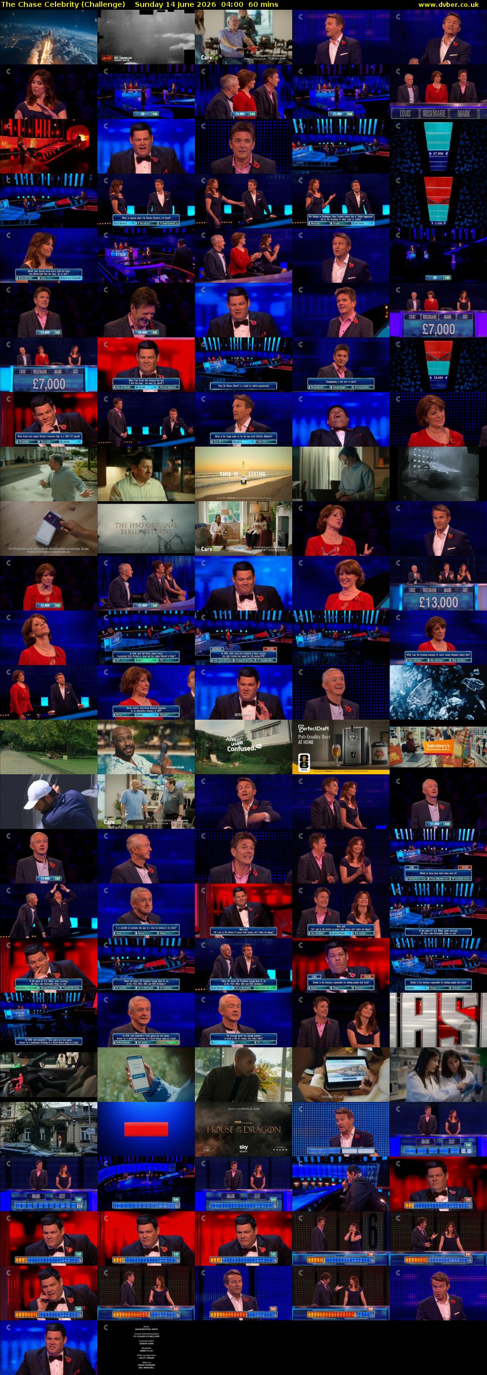 The Chase Celebrity (Challenge) Sunday 14 June 2026 04:00 - 05:00