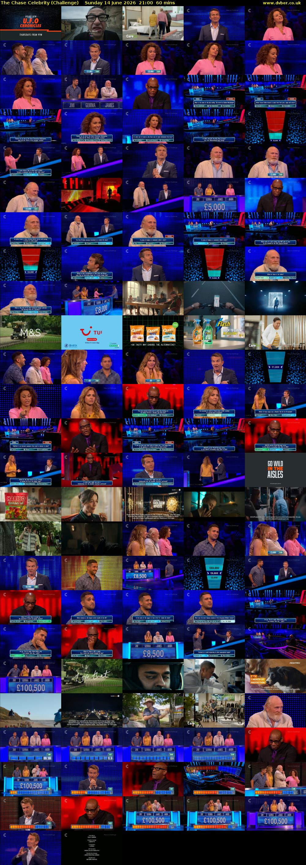 The Chase Celebrity (Challenge) Sunday 14 June 2026 21:00 - 22:00