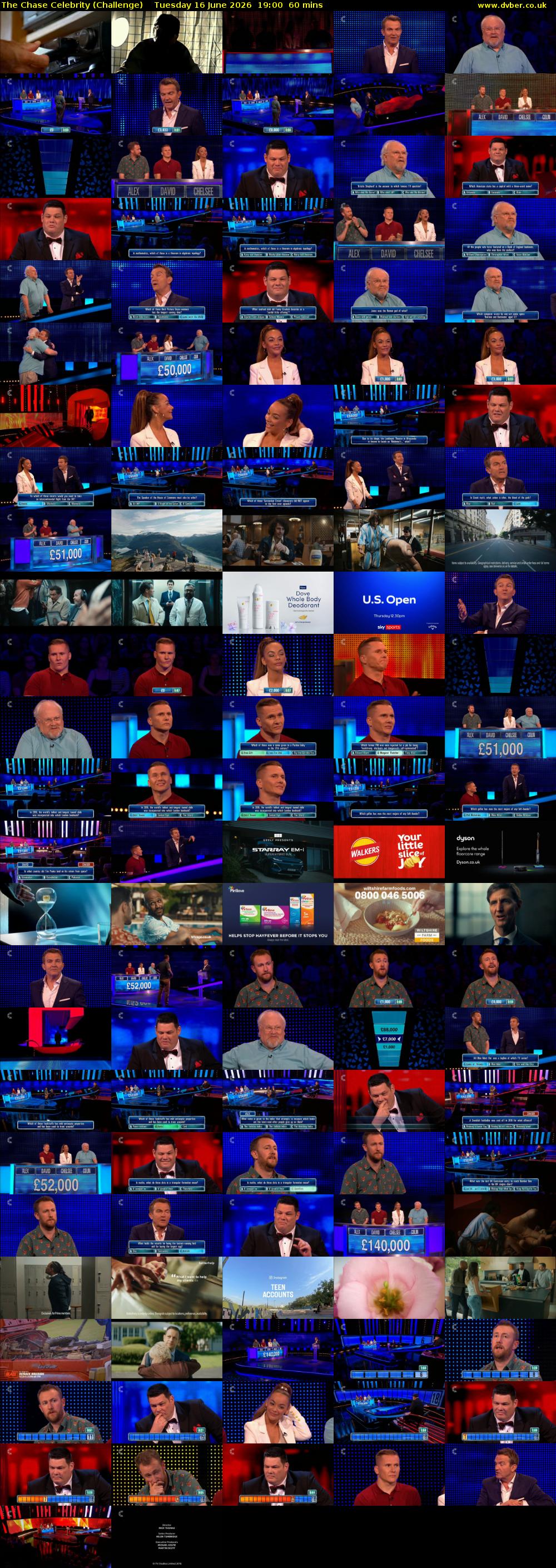 The Chase Celebrity (Challenge) Tuesday 16 June 2026 19:00 - 20:00