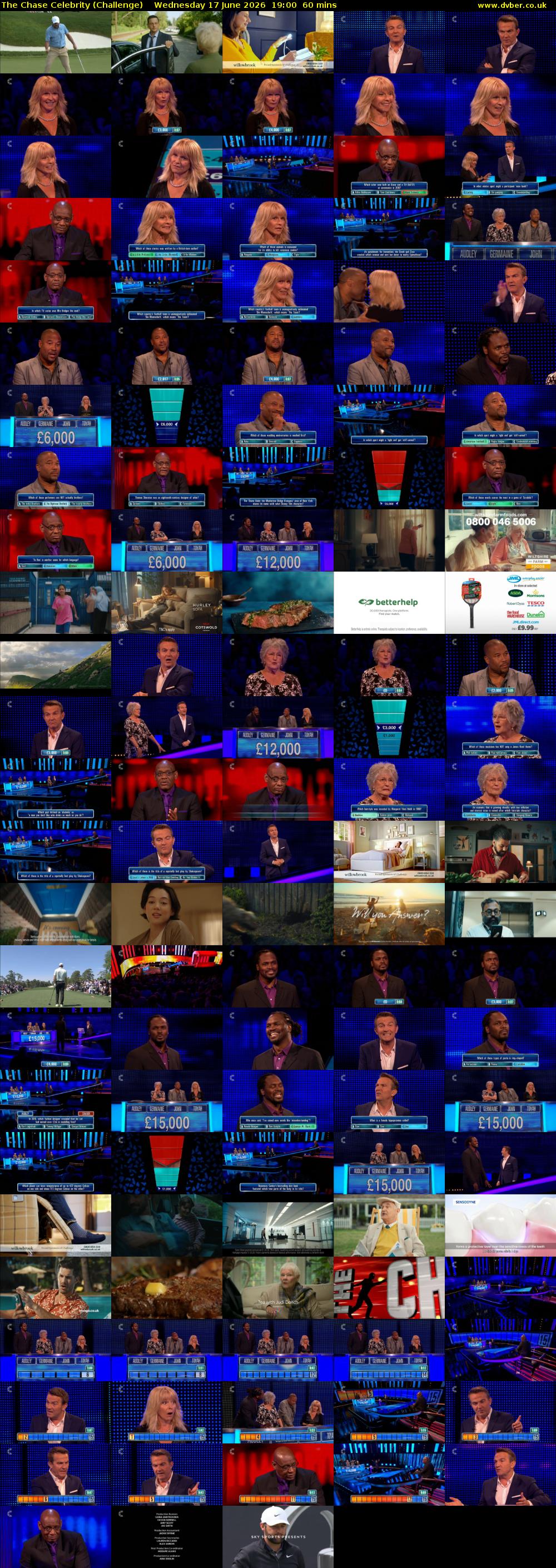 The Chase Celebrity (Challenge) Wednesday 17 June 2026 19:00 - 20:00