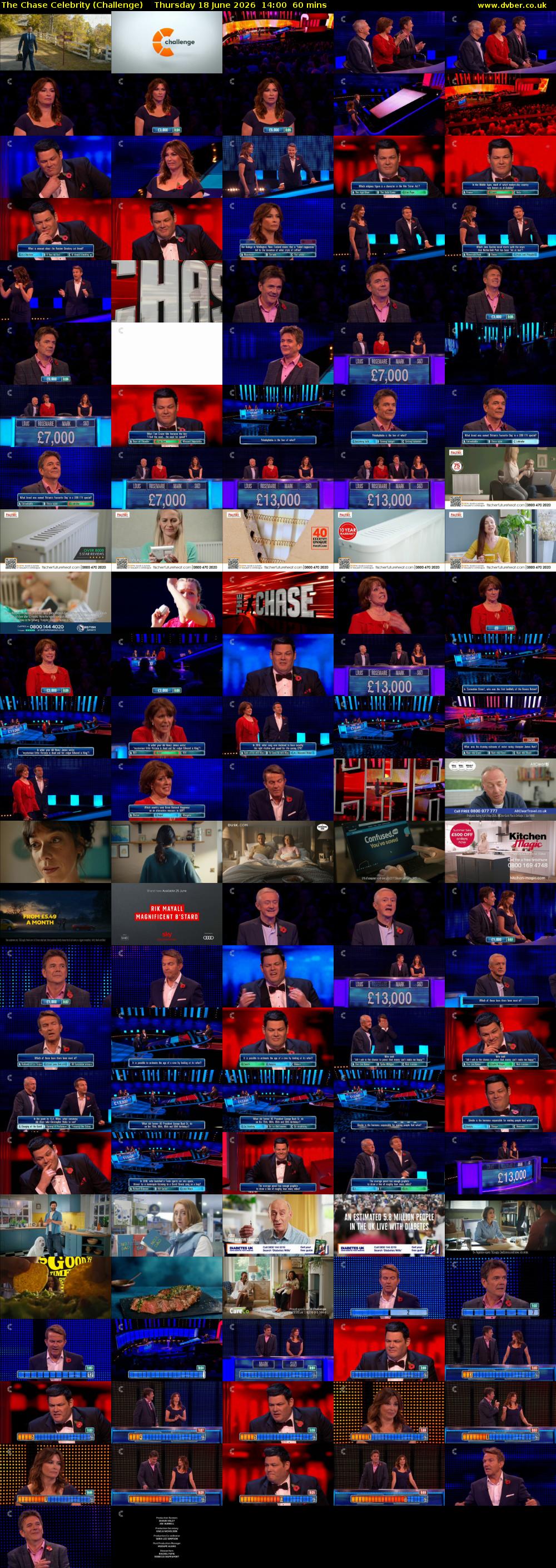 The Chase Celebrity (Challenge) Thursday 18 June 2026 14:00 - 15:00