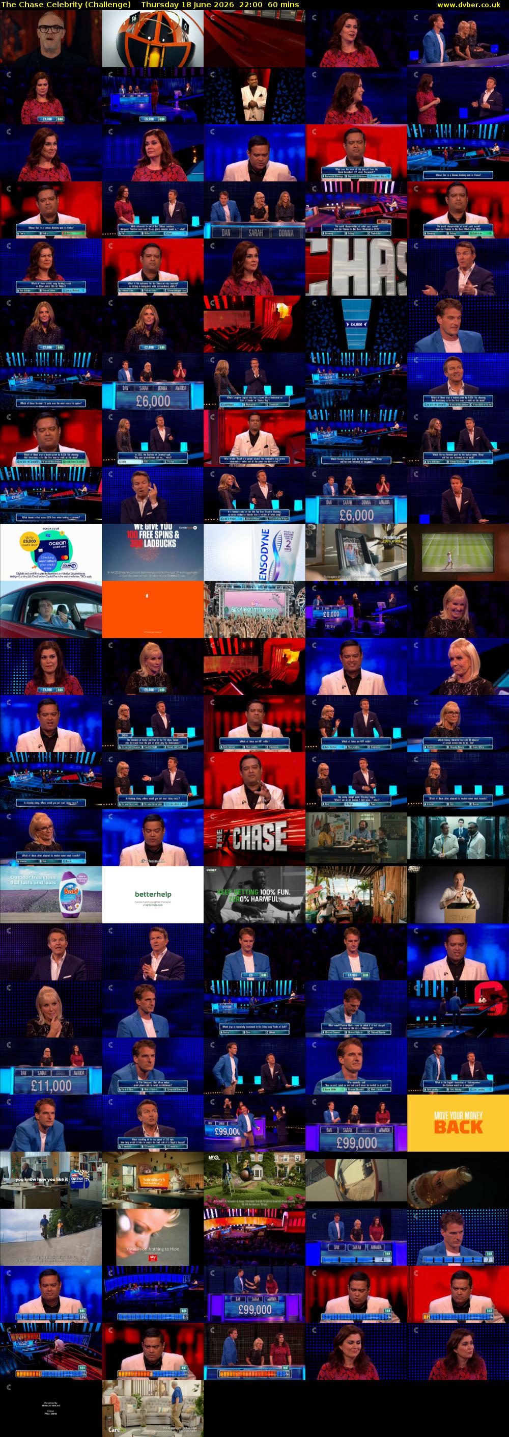 The Chase Celebrity (Challenge) Thursday 18 June 2026 22:00 - 23:00