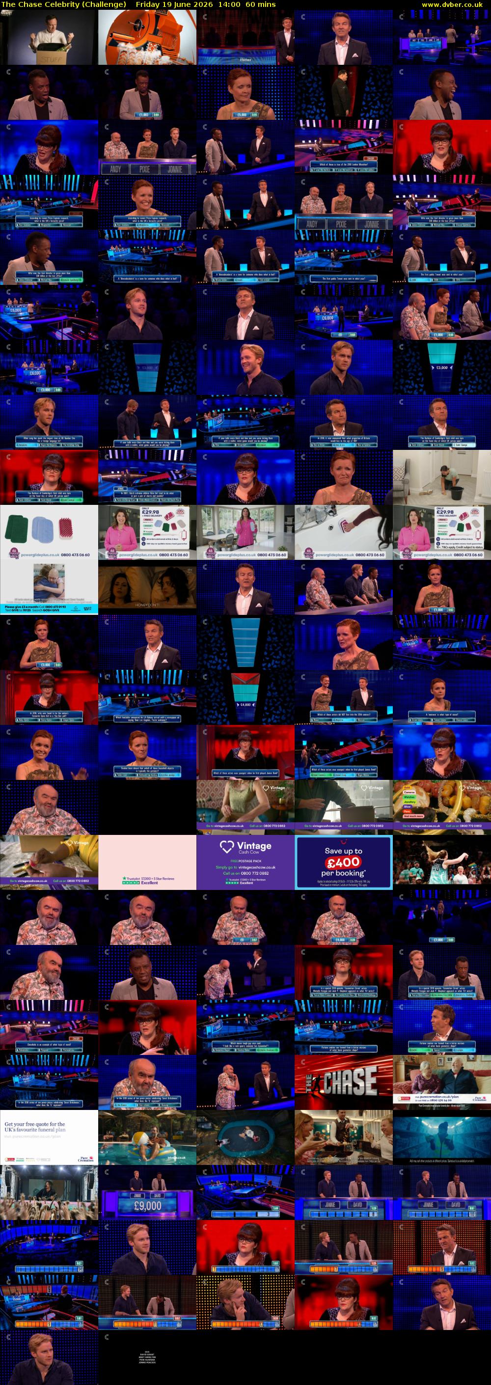 The Chase Celebrity (Challenge) Friday 19 June 2026 14:00 - 15:00
