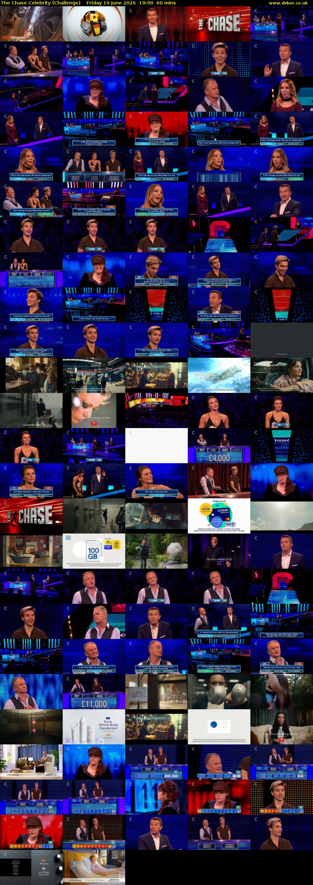The Chase Celebrity (Challenge) Friday 19 June 2026 19:00 - 20:00