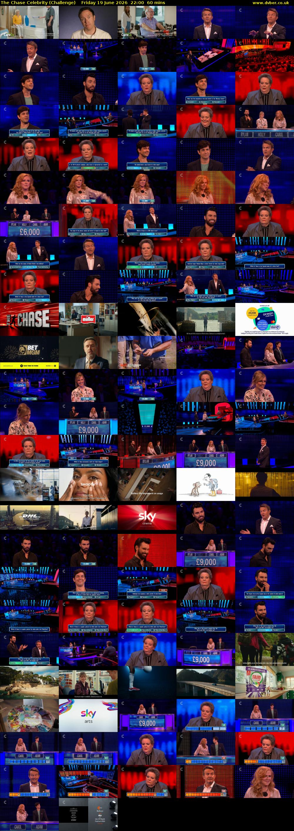 The Chase Celebrity (Challenge) Friday 19 June 2026 22:00 - 23:00