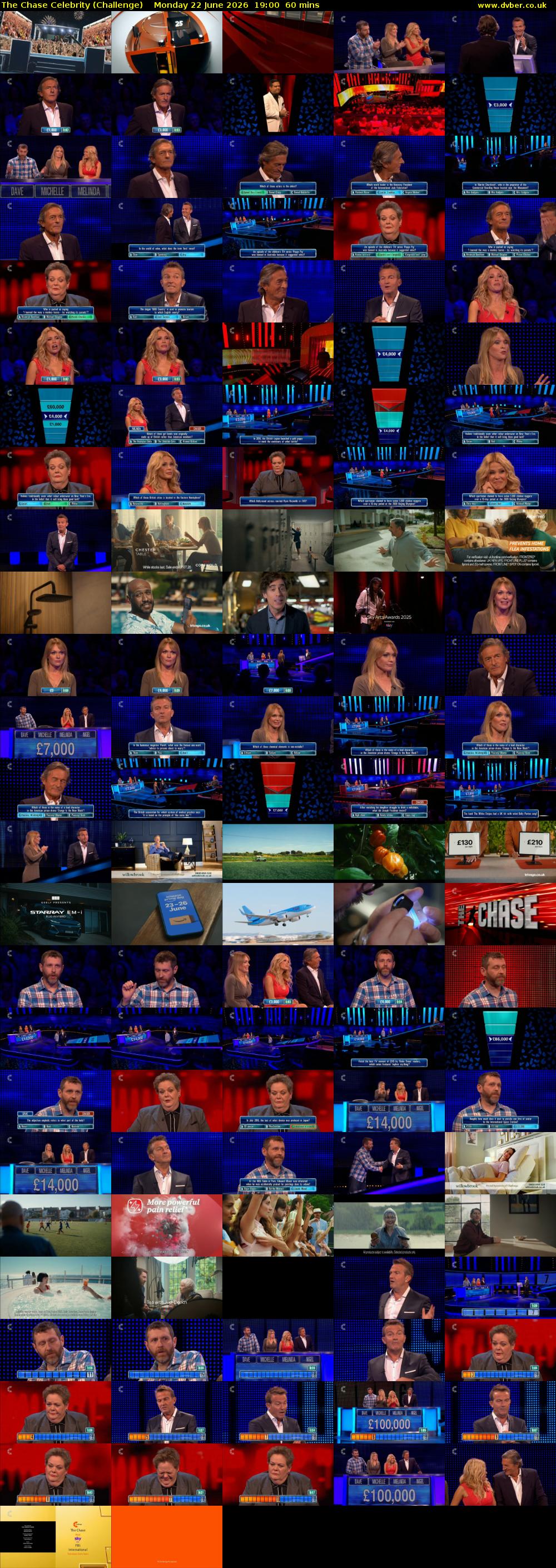 The Chase Celebrity (Challenge) Monday 22 June 2026 19:00 - 20:00