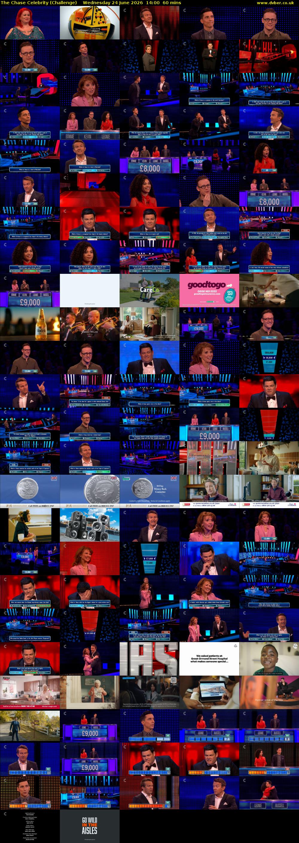 The Chase Celebrity (Challenge) Wednesday 24 June 2026 14:00 - 15:00