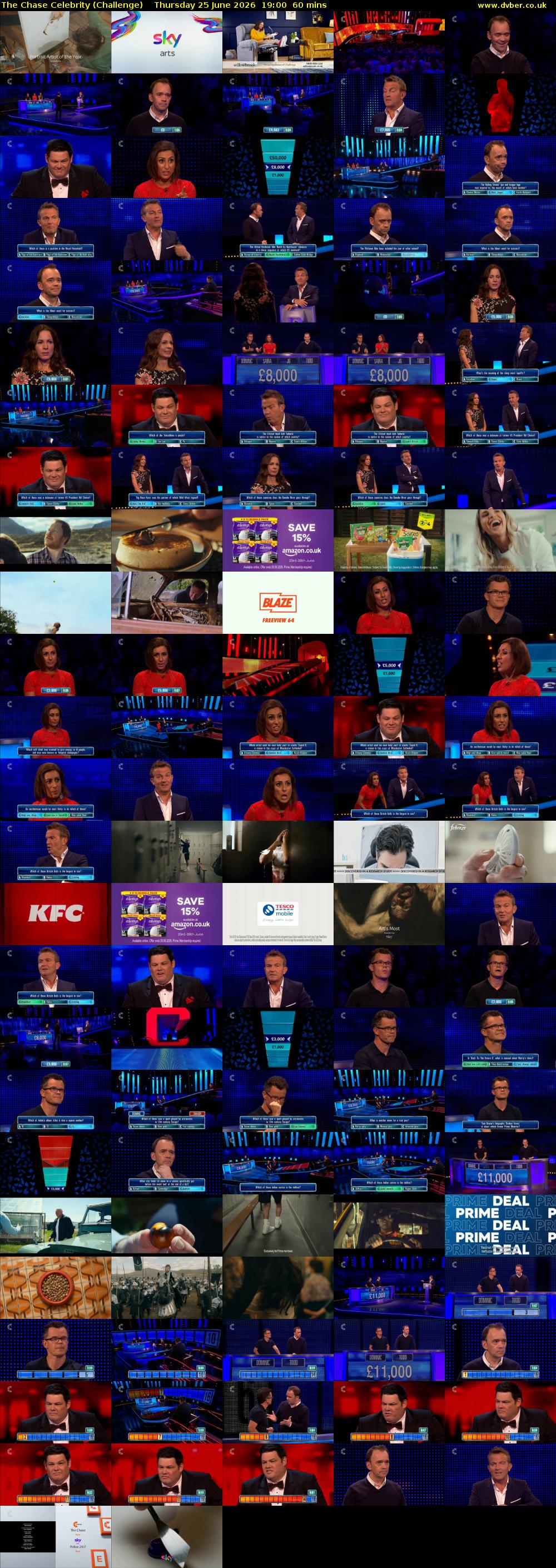 The Chase Celebrity (Challenge) Thursday 25 June 2026 19:00 - 20:00