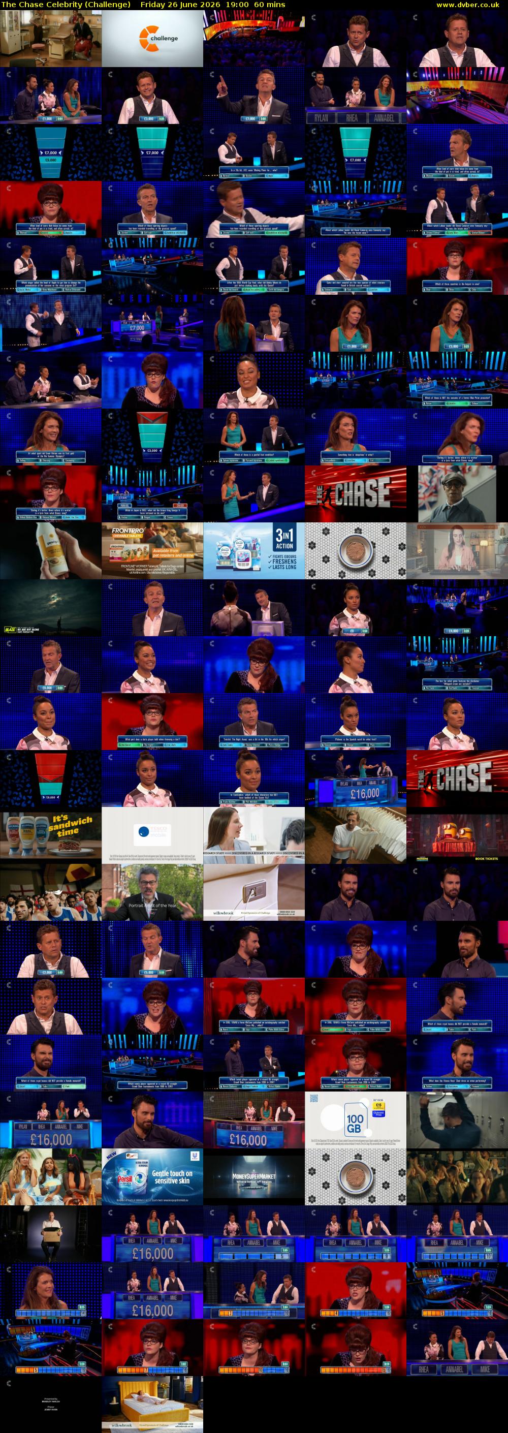 The Chase Celebrity (Challenge) Friday 26 June 2026 19:00 - 20:00