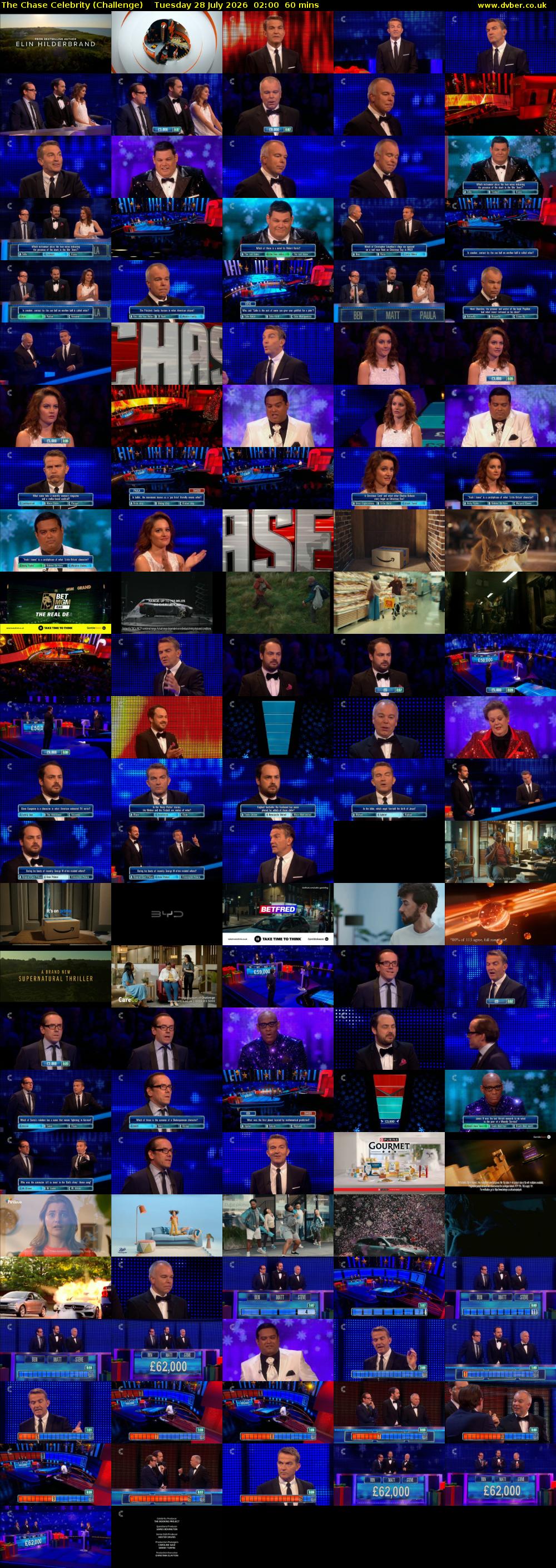 The Chase Celebrity (Challenge) Tuesday 28 July 2026 02:00 - 03:00