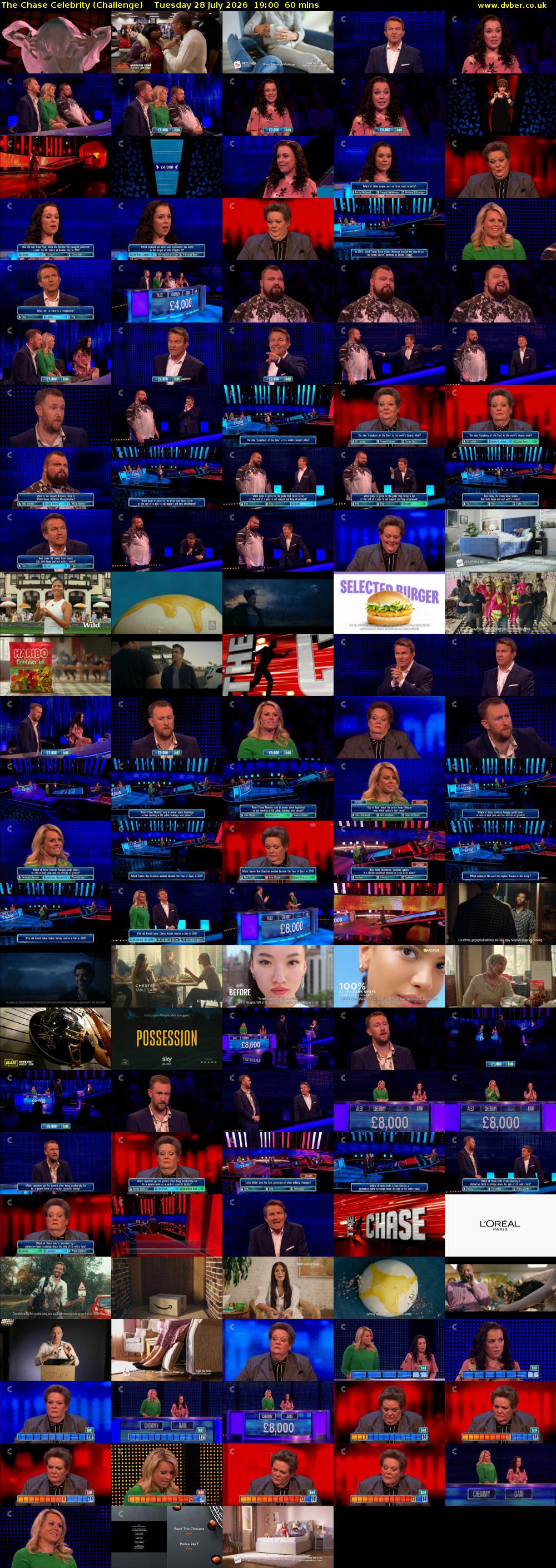 The Chase Celebrity (Challenge) Tuesday 28 July 2026 19:00 - 20:00