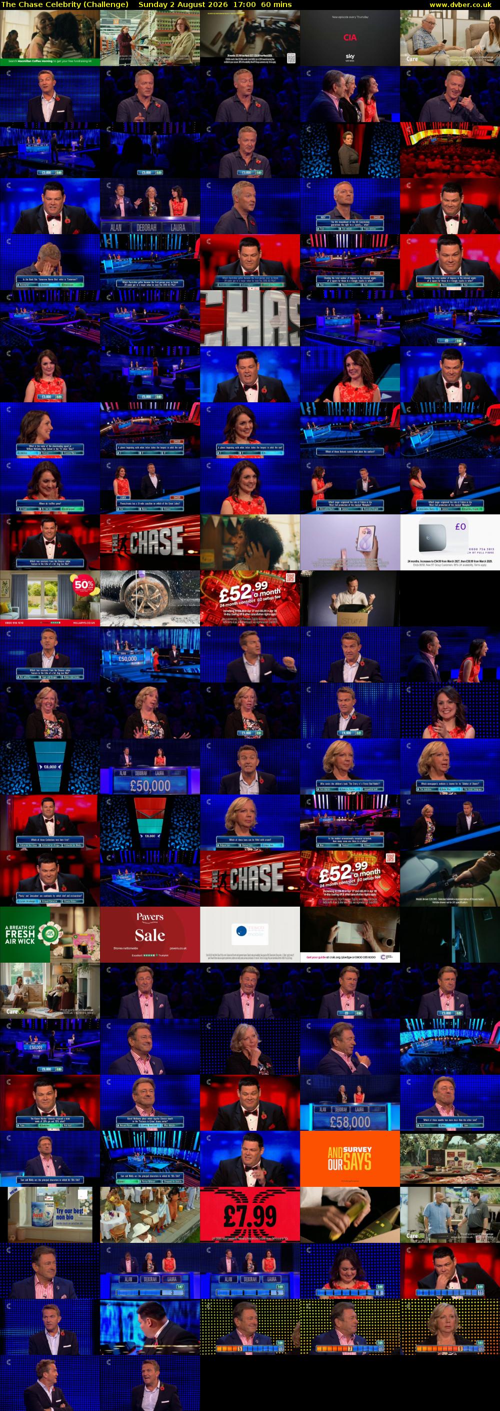 The Chase Celebrity (Challenge) Sunday 2 August 2026 17:00 - 18:00