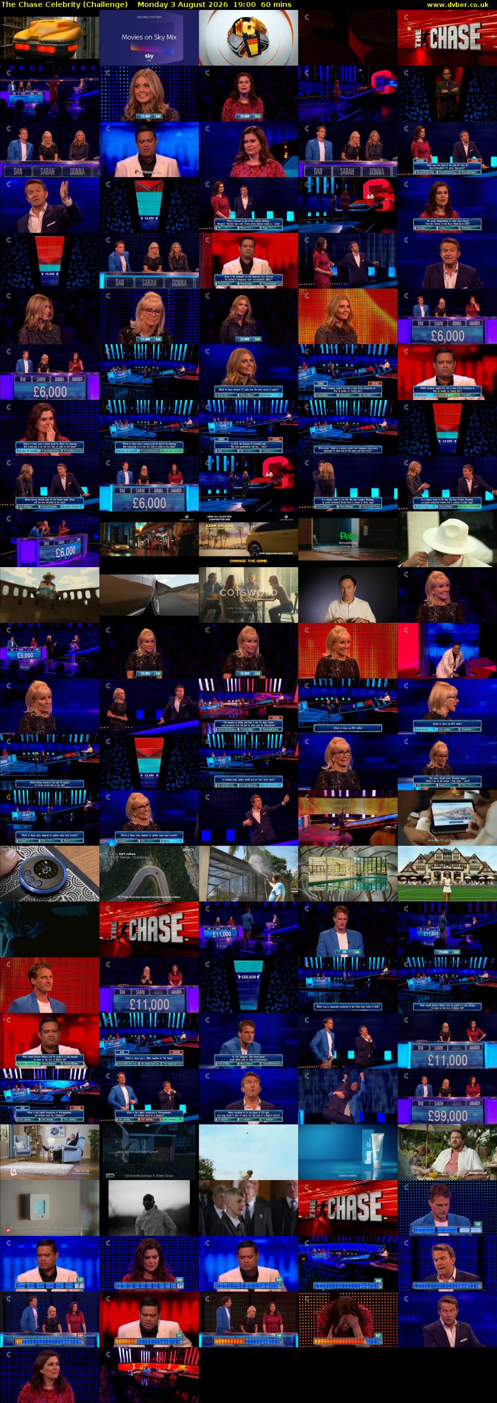 The Chase Celebrity (Challenge) Monday 3 August 2026 19:00 - 20:00