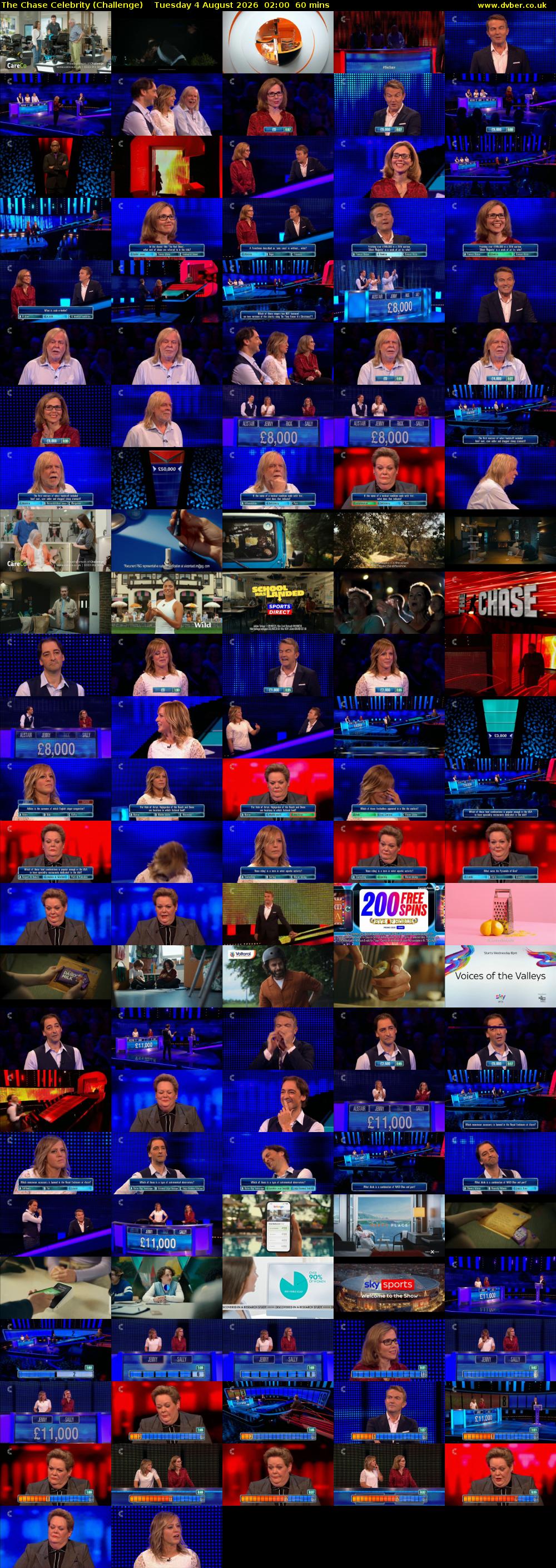 The Chase Celebrity (Challenge) Tuesday 4 August 2026 02:00 - 03:00