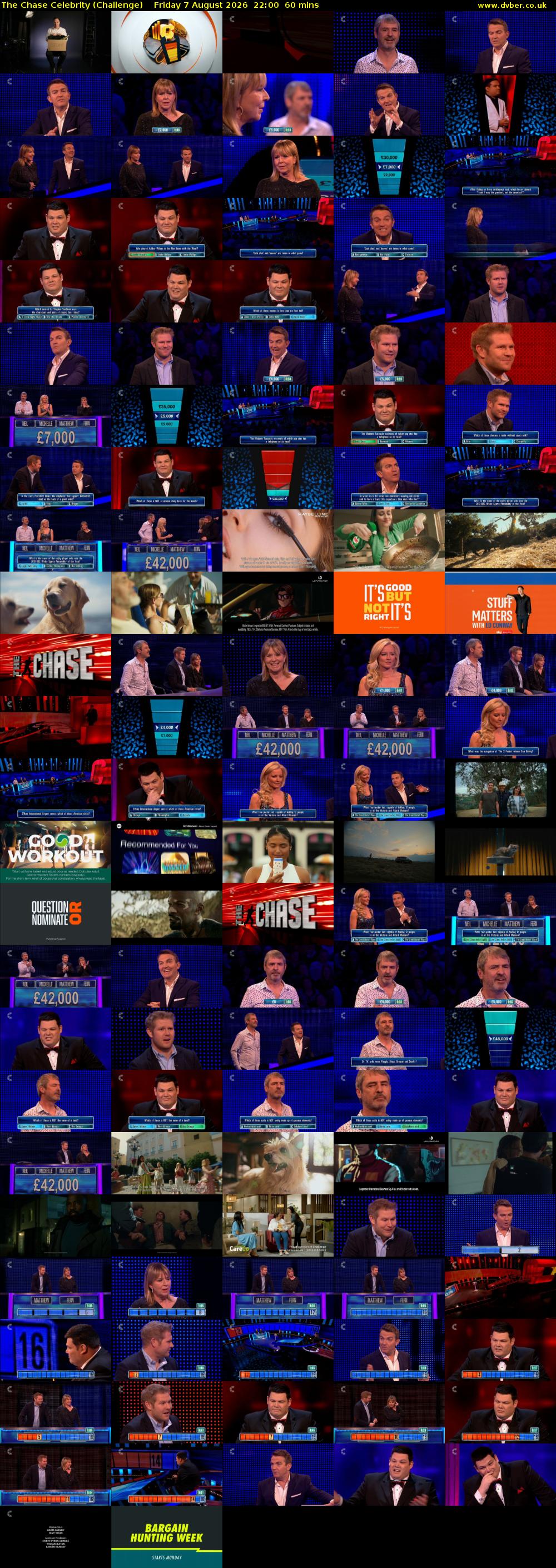 The Chase Celebrity (Challenge) Friday 7 August 2026 22:00 - 23:00
