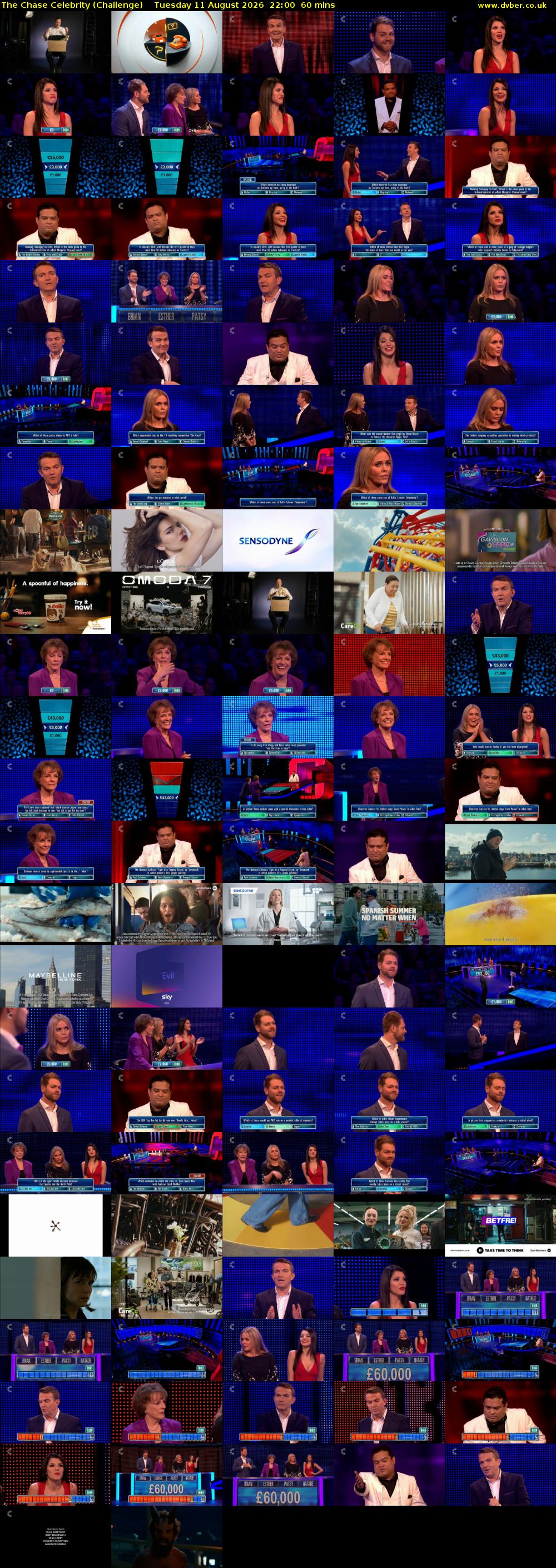 The Chase Celebrity (Challenge) Tuesday 11 August 2026 22:00 - 23:00