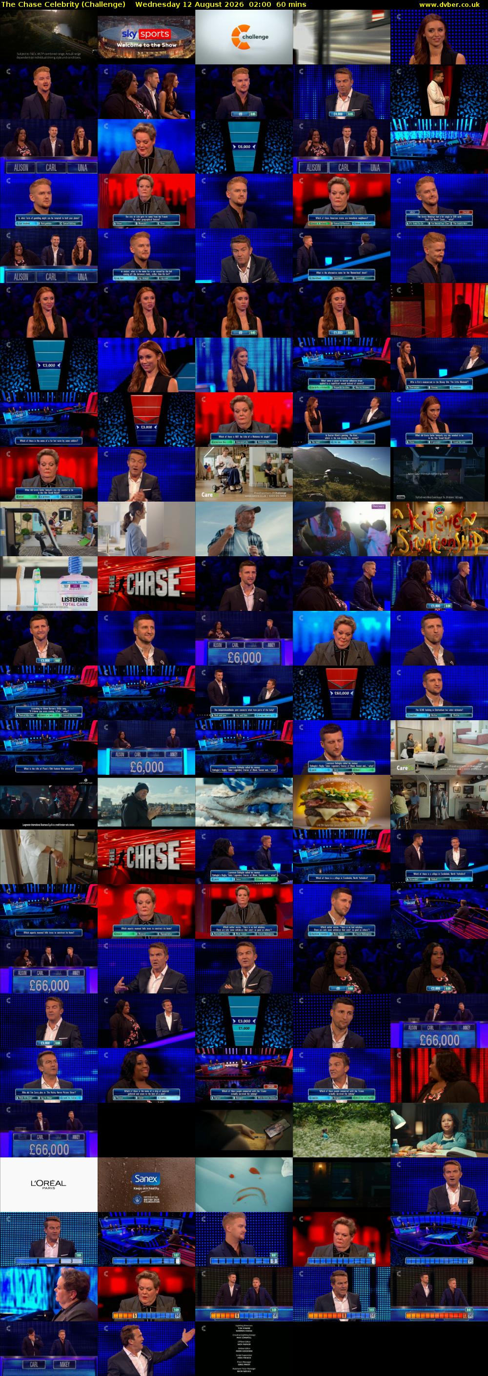 The Chase Celebrity (Challenge) Wednesday 12 August 2026 02:00 - 03:00