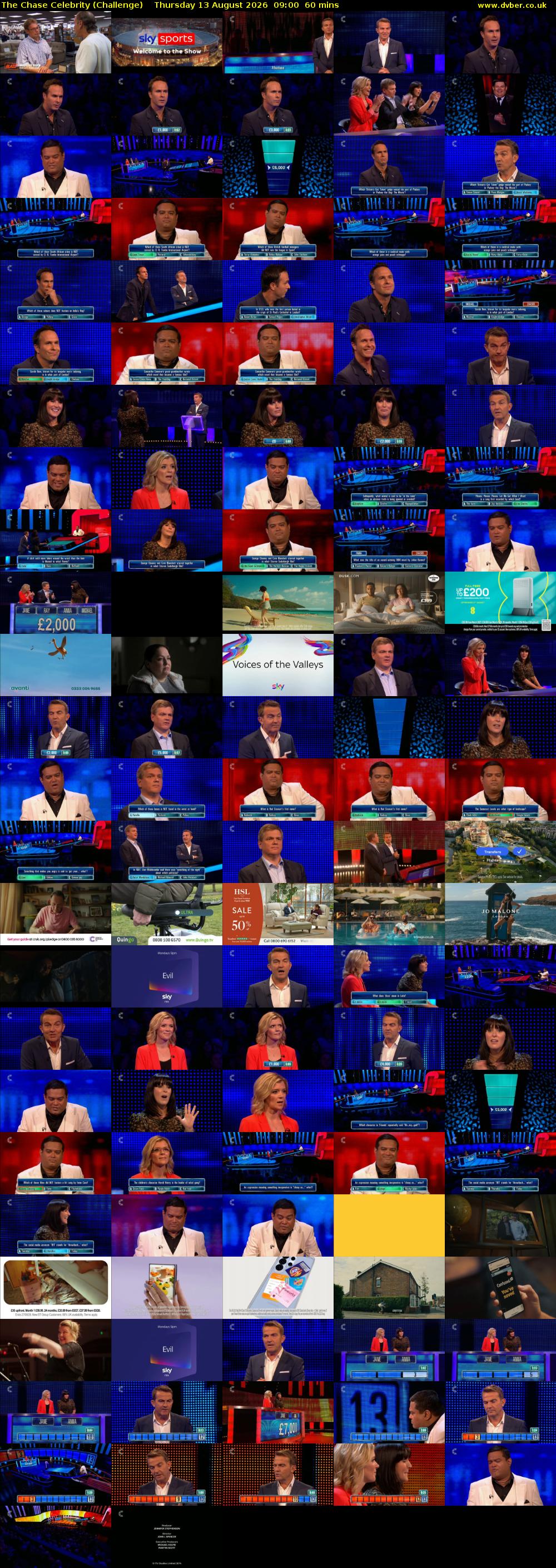 The Chase Celebrity (Challenge) Thursday 13 August 2026 09:00 - 10:00