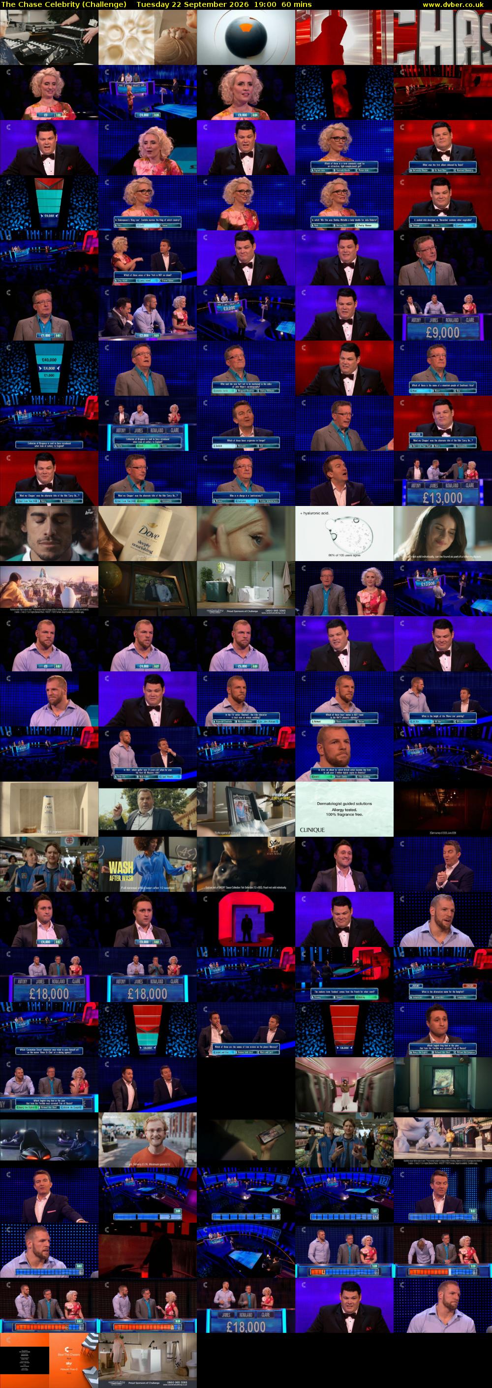 The Chase Celebrity (Challenge) Tuesday 22 September 2026 19:00 - 20:00