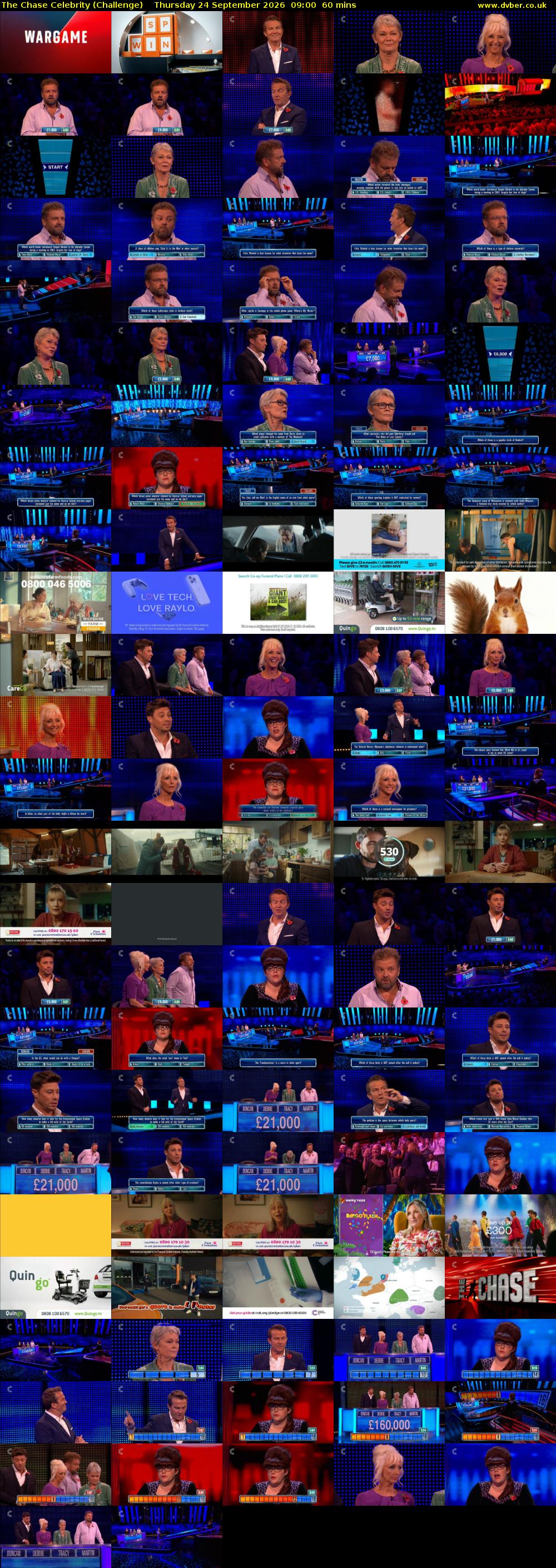The Chase Celebrity (Challenge) Thursday 24 September 2026 09:00 - 10:00