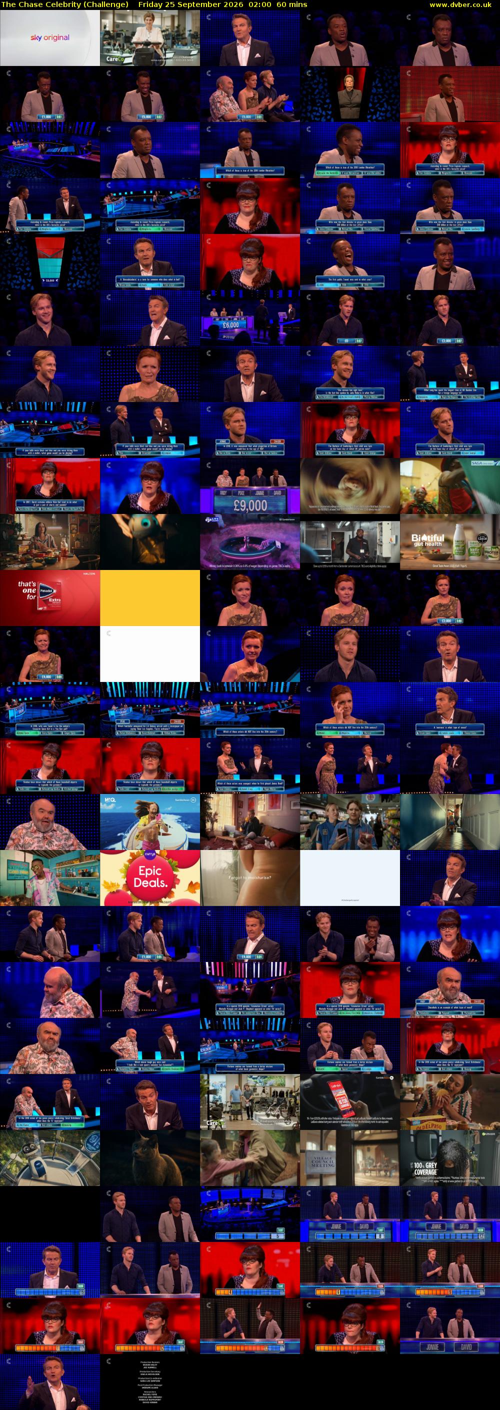 The Chase Celebrity (Challenge) Friday 25 September 2026 02:00 - 03:00