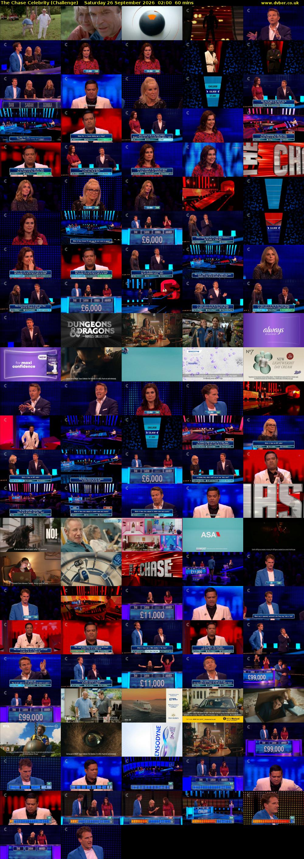 The Chase Celebrity (Challenge) Saturday 26 September 2026 02:00 - 03:00
