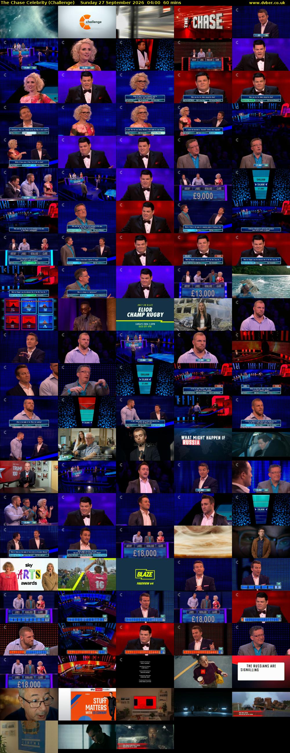 The Chase Celebrity (Challenge) Sunday 27 September 2026 04:00 - 05:00