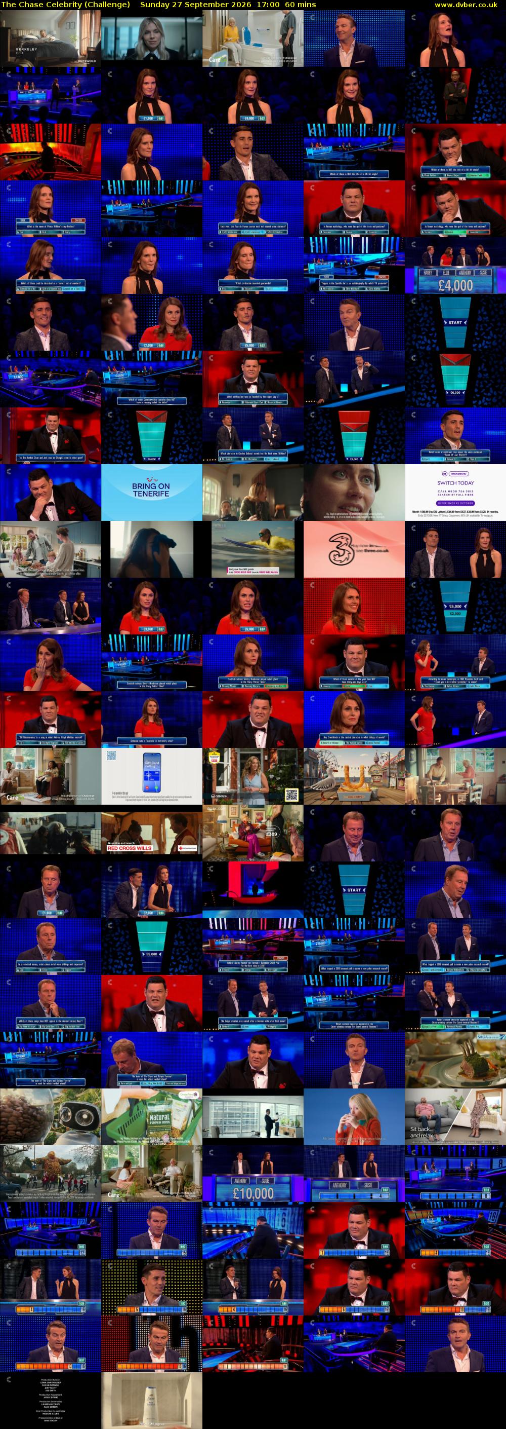 The Chase Celebrity (Challenge) Sunday 27 September 2026 17:00 - 18:00