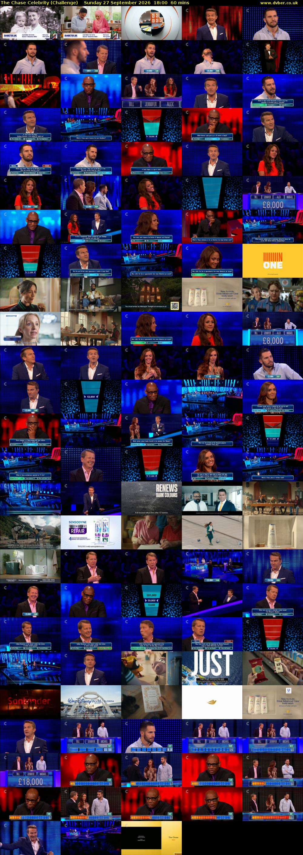 The Chase Celebrity (Challenge) Sunday 27 September 2026 18:00 - 19:00