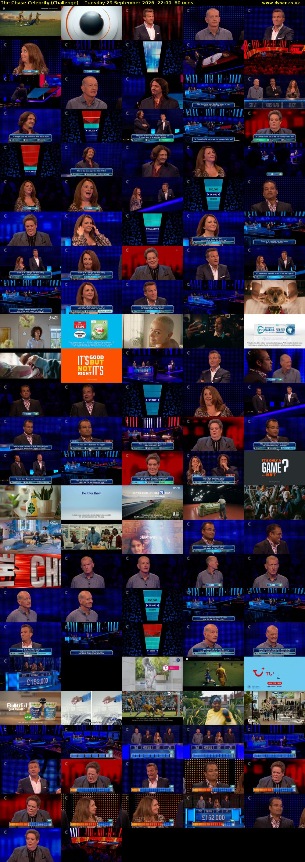 The Chase Celebrity (Challenge) Tuesday 29 September 2026 22:00 - 23:00