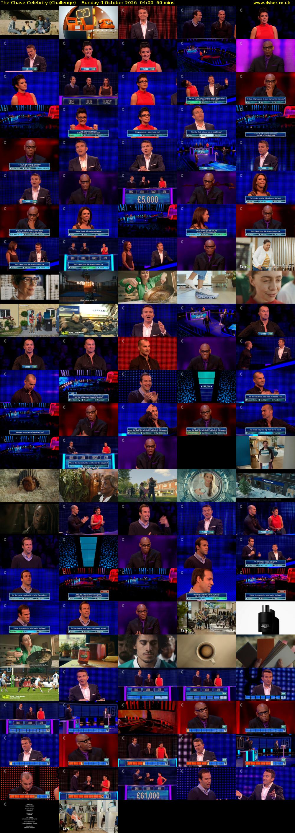 The Chase Celebrity (Challenge) Sunday 4 October 2026 04:00 - 05:00
