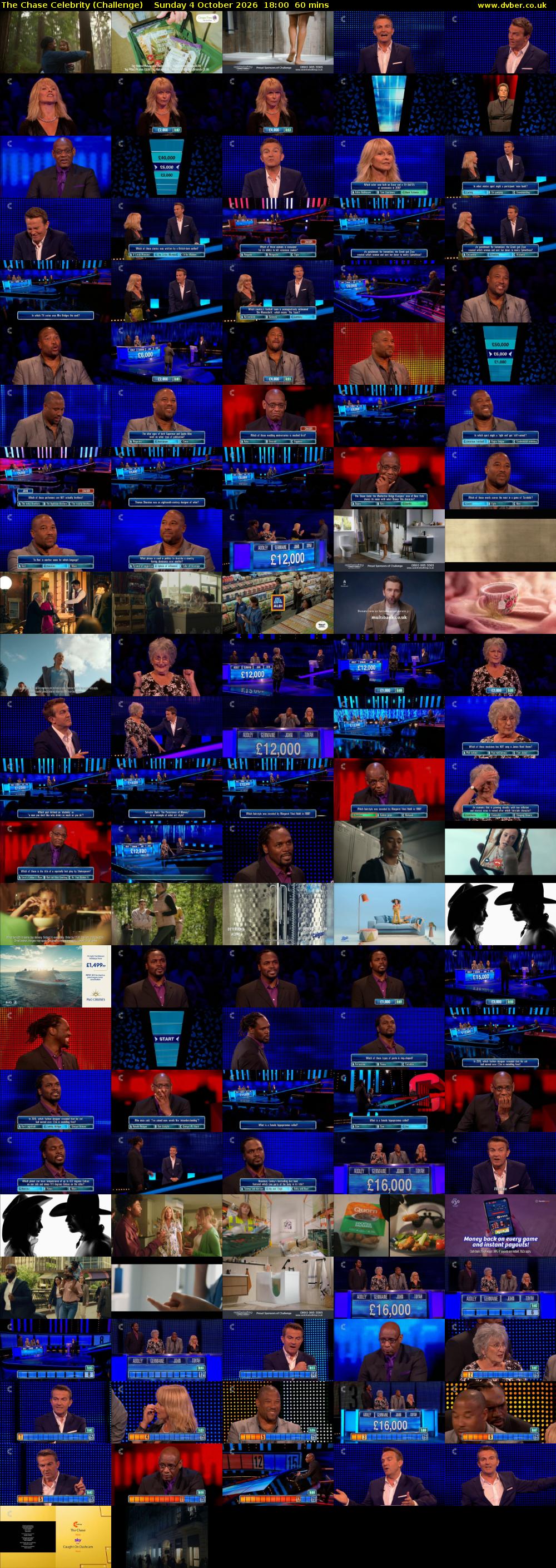 The Chase Celebrity (Challenge) Sunday 4 October 2026 18:00 - 19:00