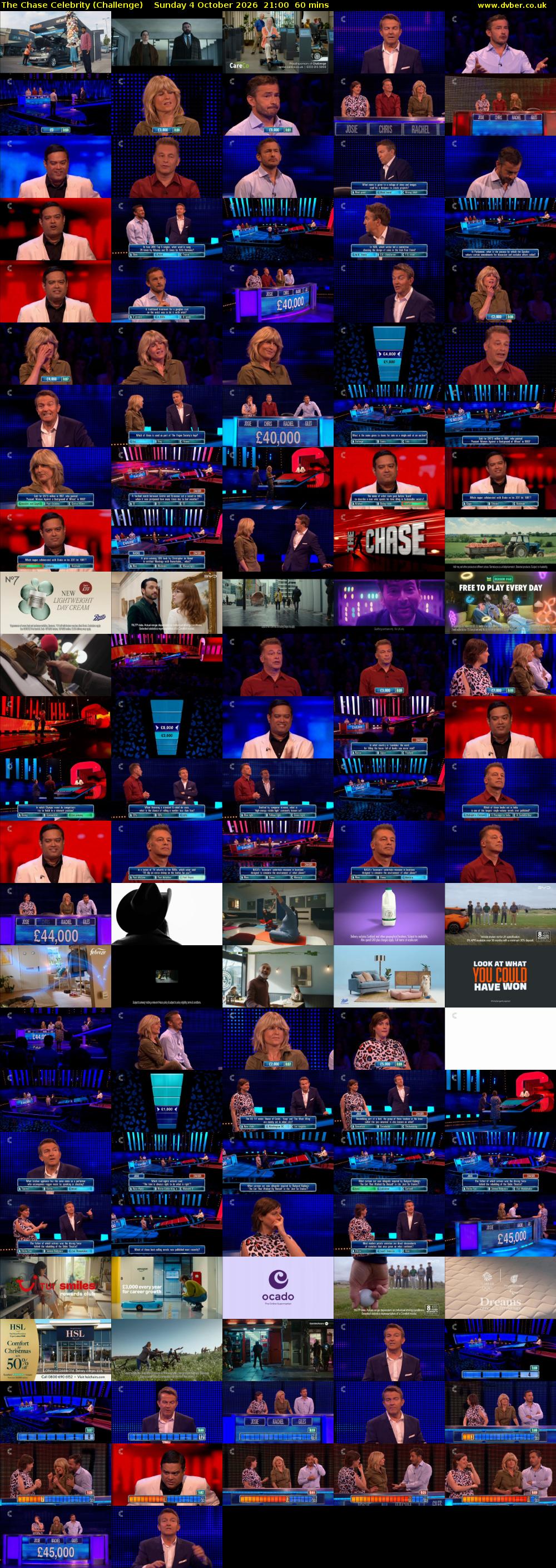 The Chase Celebrity (Challenge) Sunday 4 October 2026 21:00 - 22:00