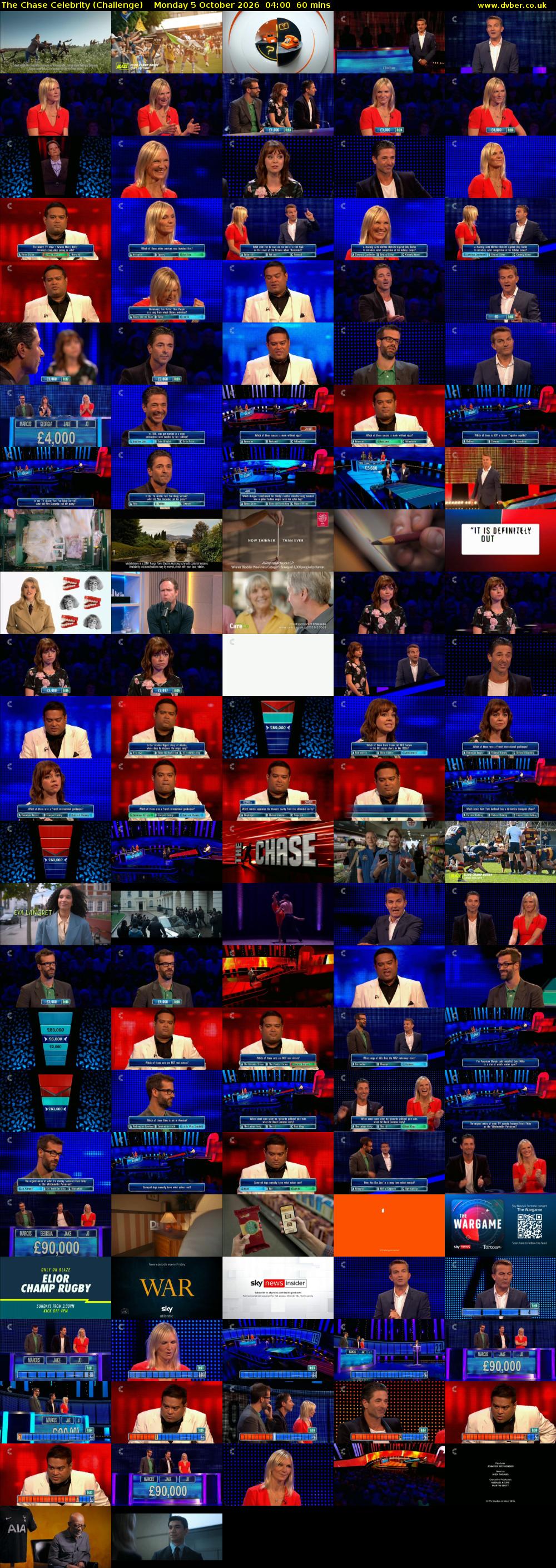 The Chase Celebrity (Challenge) Monday 5 October 2026 04:00 - 05:00