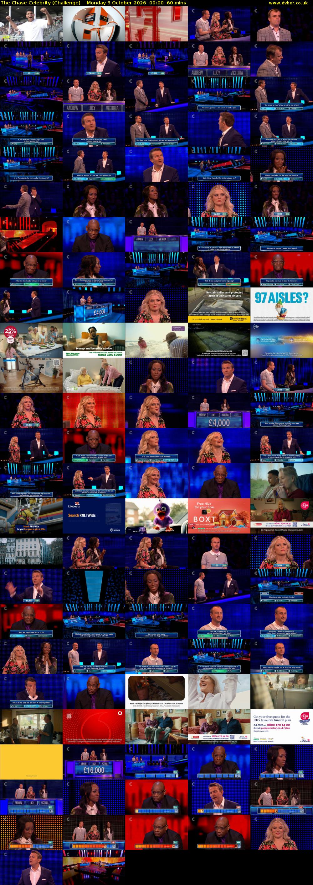The Chase Celebrity (Challenge) Monday 5 October 2026 09:00 - 10:00