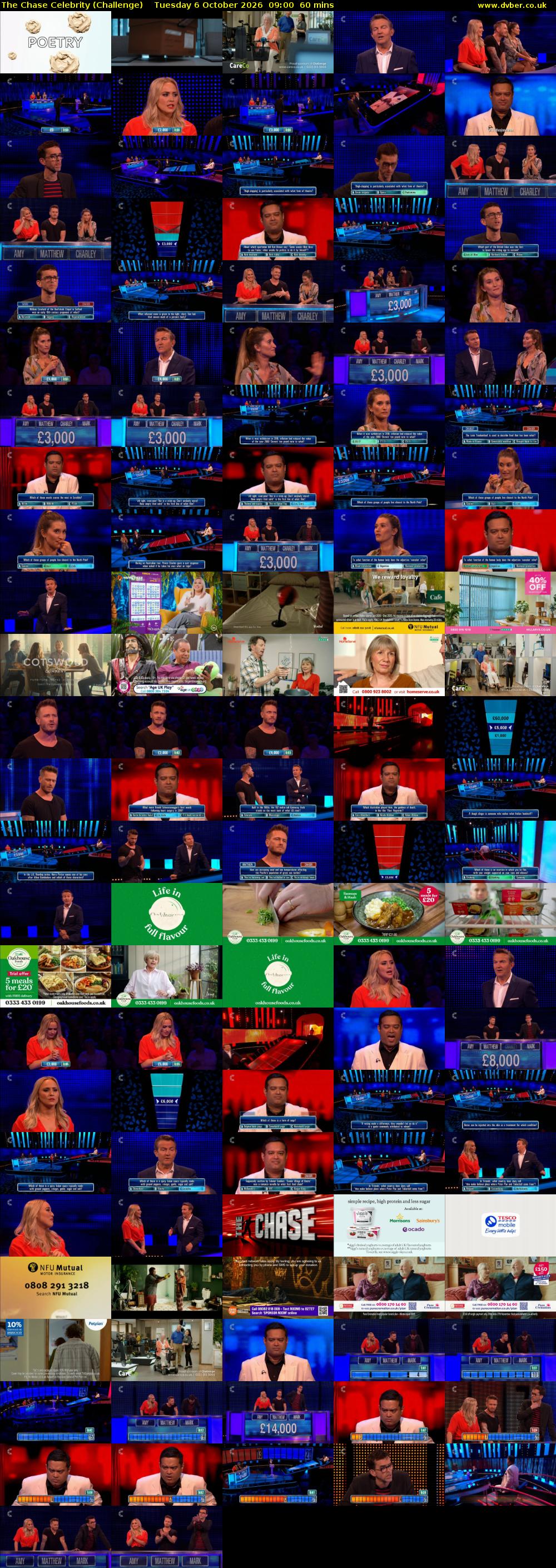 The Chase Celebrity (Challenge) Tuesday 6 October 2026 09:00 - 10:00