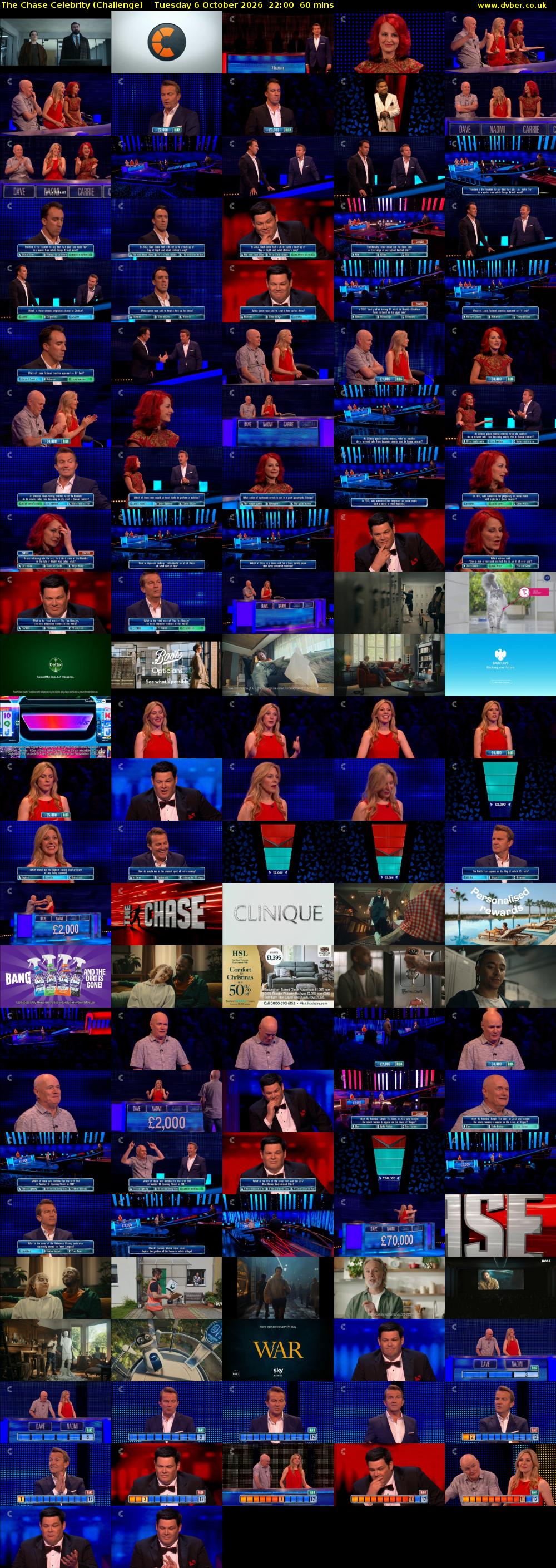 The Chase Celebrity (Challenge) Tuesday 6 October 2026 22:00 - 23:00