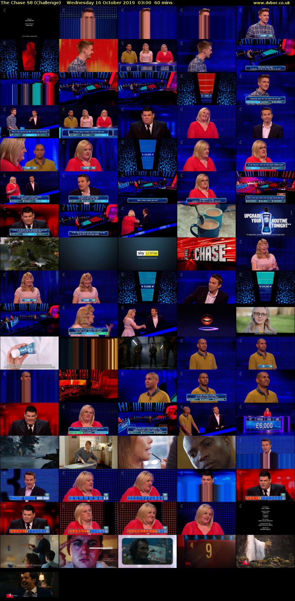 The Chase S8 (Challenge) Wednesday 16 October 2019 03:00 - 04:00
