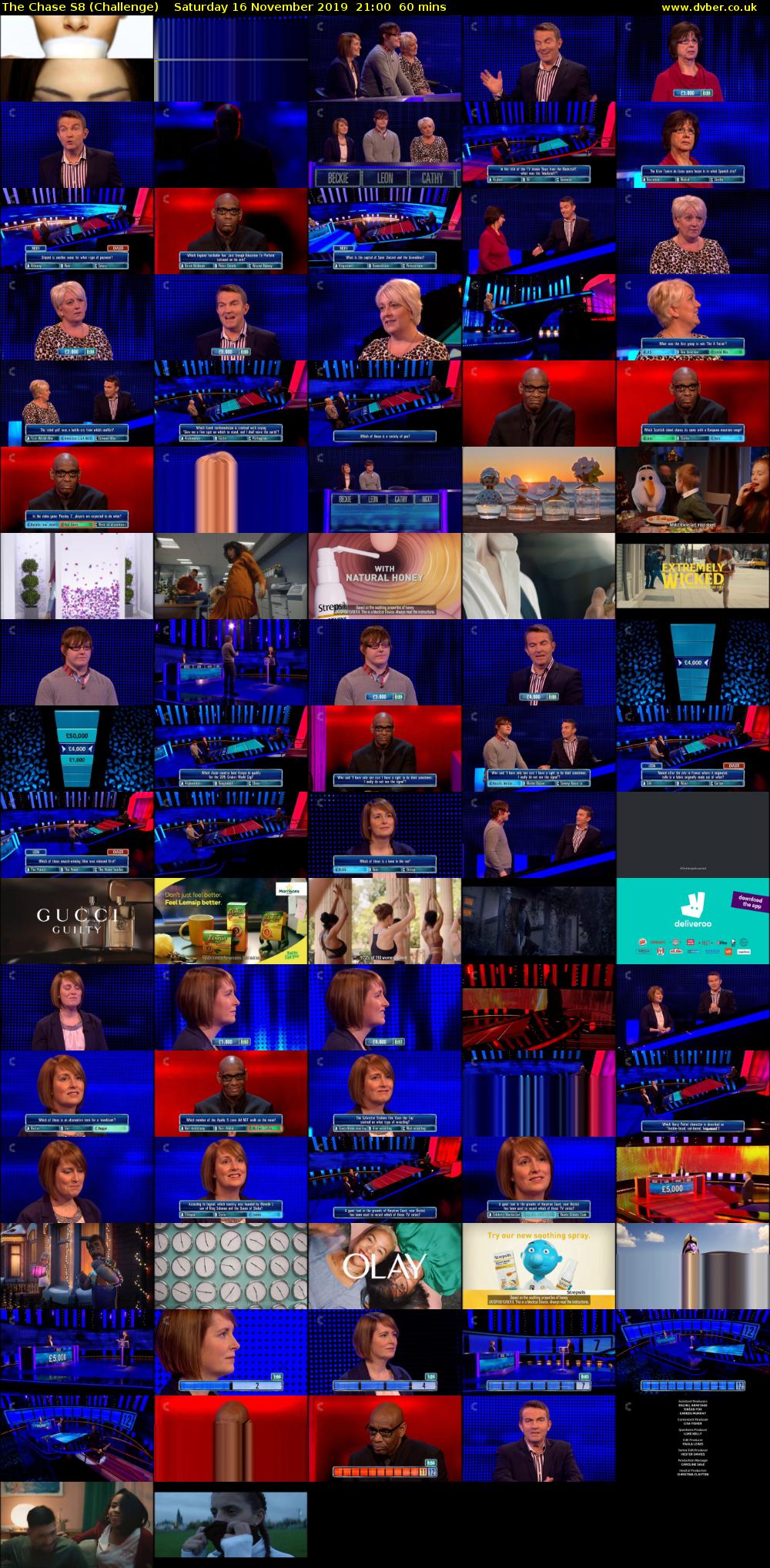 The Chase S8 (Challenge) Saturday 16 November 2019 21:00 - 22:00