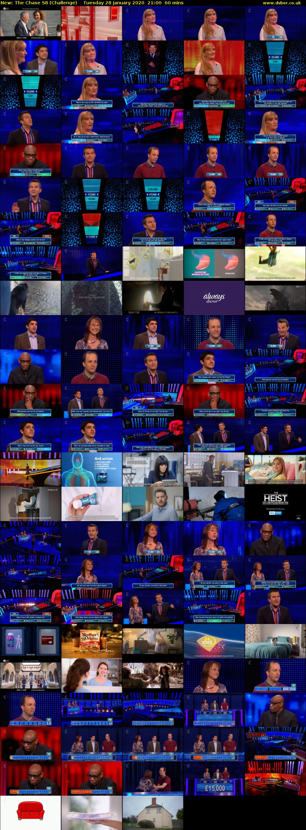 The Chase S8 (Challenge) Tuesday 28 January 2020 21:00 - 22:00