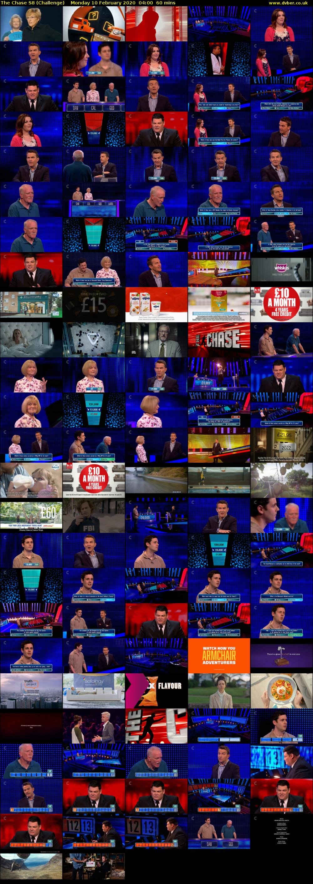 The Chase S8 (Challenge) Monday 10 February 2020 04:00 - 05:00