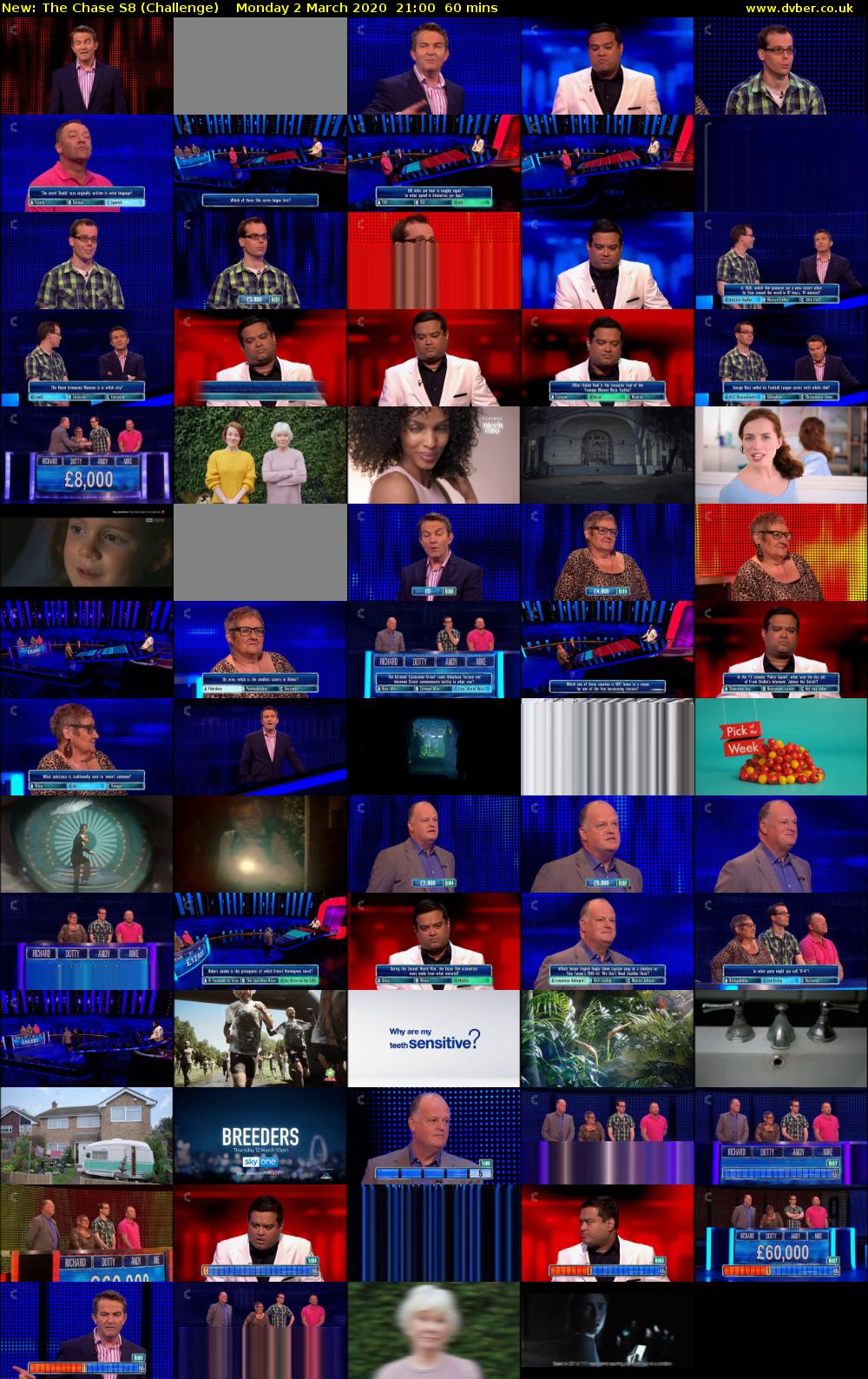 The Chase S8 (Challenge) Monday 2 March 2020 21:00 - 22:00