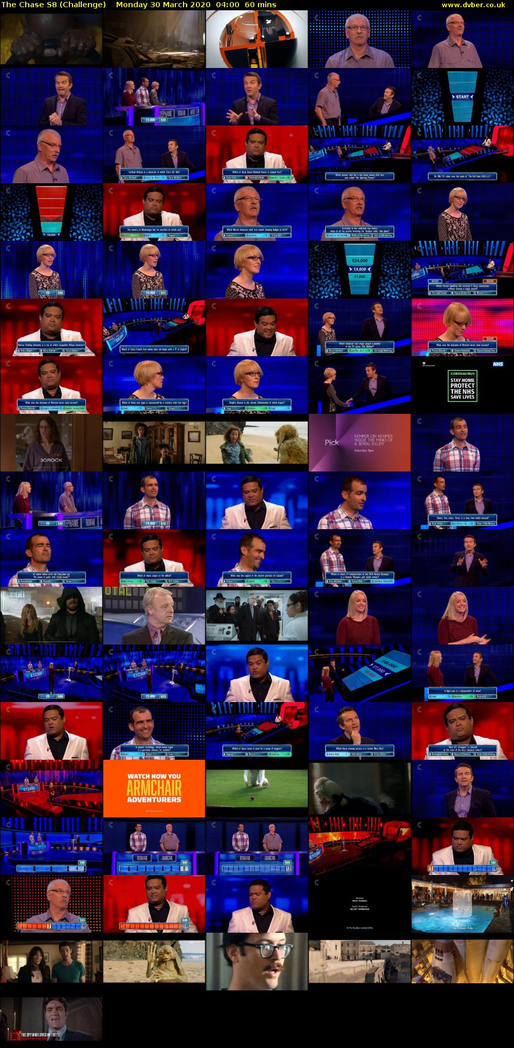 The Chase S8 (Challenge) Monday 30 March 2020 04:00 - 05:00