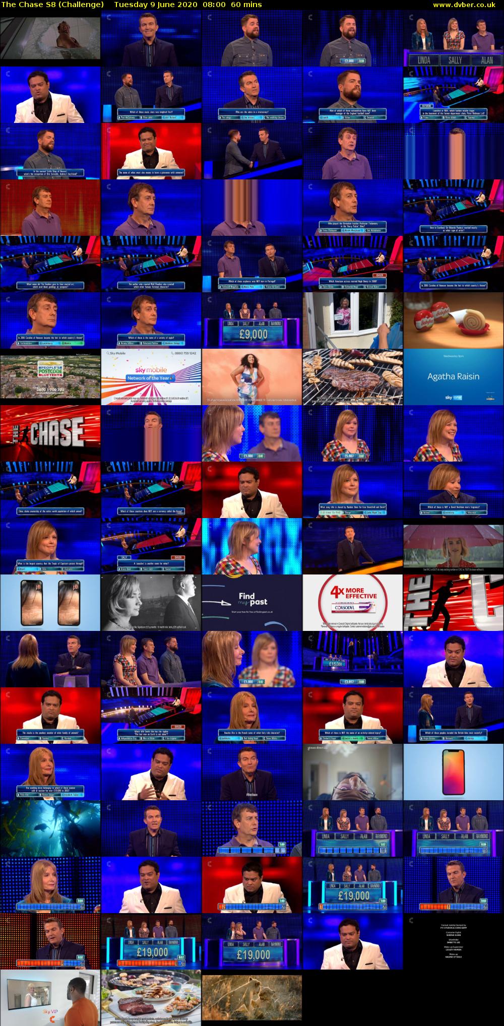 The Chase S8 (Challenge) Tuesday 9 June 2020 08:00 - 09:00